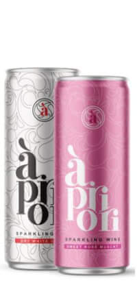 APRIORI CAN Glera Brut / Rosé Muscat Dulce 0.25L