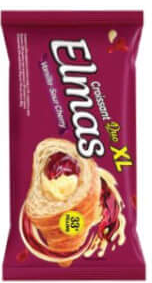 Elmas Max Croissant vișine și vanilie cacao 80g
