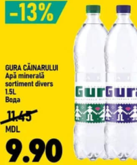 Gura Căinarului Apă minerală sortiment divers 1.5L