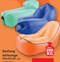 Crivit Șezlong airlounge 180x80x85 cm 1 buc