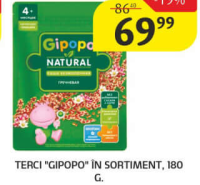 Gipopo Terci în sortiment 180 g