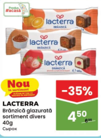 Lacterra Brânzică glazurată sortiment divers 40g