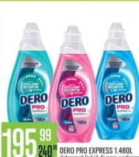 DERO PRO EXPRESS Detergent lichid diverse sortimente, 1.480 L