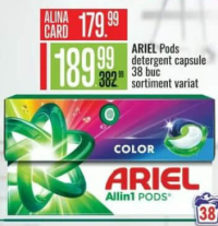 Ariel Pods detergent capsule 38 buc sortiment variat