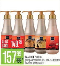 Famirel 500ml șampon/balsam pentru păr cu dozator diverse sortimente