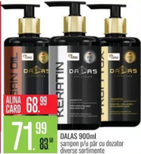 Dalas 900ml șampon pentru păr cu dozator diverse sortimente