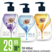 Teo 400ml săpun lichid diverse sortimente