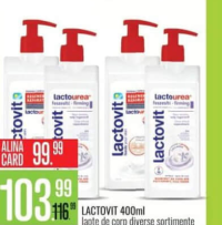 Lactovit lapte de corp diverse sortimente 400ml