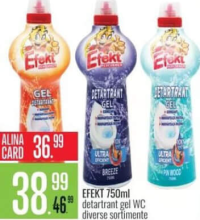 Efekt Detartrant gel WC diverse sortimente 750ml