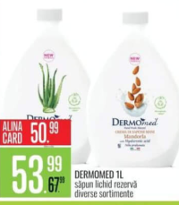 Dermomed 1L săpun lichid rezervă diverse sortimente
