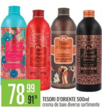 Tesori d'Oriente crema de baie diverse sortimente 500ml