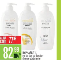 Byphasse gel de duș cu dozator diverse sortimente 1L