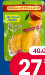 MY SUPER SNACK Mango deshidratat 100 gr