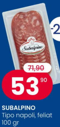 SUBALPINO Tipo napoli, feliat 100 gr