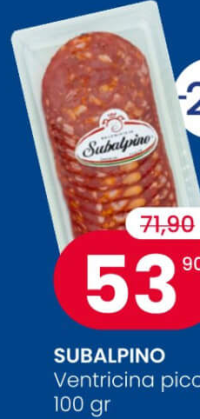 SUBALPINO Ventricina piccante, feliat 100 gr