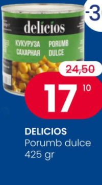 DELICIOS Porumb dulce 425 gr