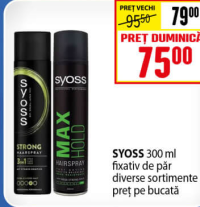 Syoss fixativ de păr diverse sortimente 300 ml