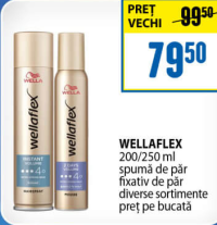 Wellaflex spumă de păr / fixativ de păr 200/250 ml