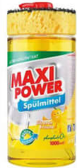 MAXI POWER 1 L detergent-gel veselă + CADOU buretă