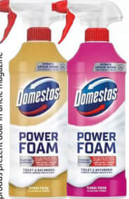 DOMESTOS spray-spumă dezinfectant WC 435 ml