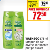 Wash&Go șampon de păr diverse sortimente 675 ml