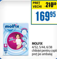 MOLFIX chiloței pentru copii 4/52, 5/44, 6/38