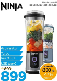 NINJA Blender portabil BC151EUNV / BC151EUBK 0.53l
