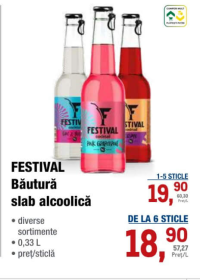 Festival Bautură slab alcoolică 0.33L