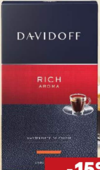 DAVIDOFF Cafea măcinată Rich Aroma / Espresso Cafe 57 250g