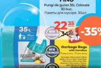 Fino Pungi de gunoi 35L Colorate 30 buc.