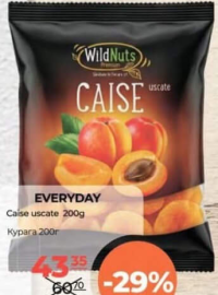Everyday Wild Nuts Caise uscate 200g