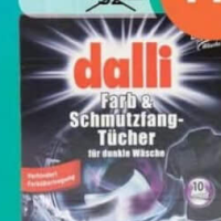 Dalli Салфетки для стирки изделий чёрного цвета 10 шт.