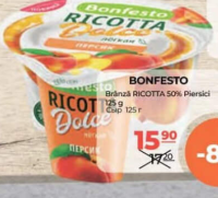 Bonfesto Ricotta Dolce Piersici 125g