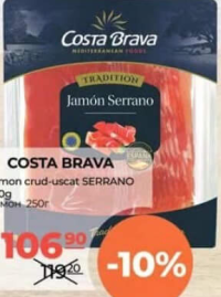 Costa Brava Jamon crud-uscat Serrano 250g