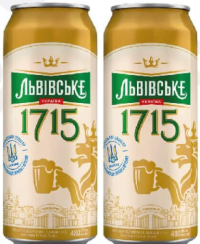 ЛЬВІВСЬКЕ 1715 Bere blondă 0.48L
