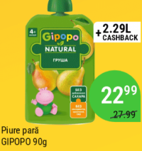 Gipopo Piure pară 90g