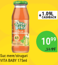 Vita Baby Suc mere și struguri 175ml