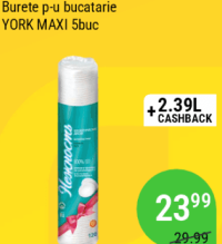 Burete p-u bucatarie YORK MAXI 5buc