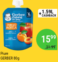 Gerber Piure măr și caise 80g