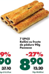 7 SPICE Rollini cu fructe de pădure 90g