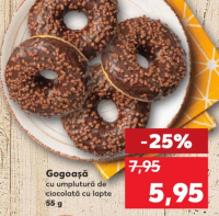 Gogoașă cu umplutură de ciocolată cu lapte 55 g