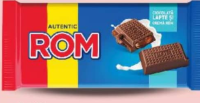 ROM Tabletă de ciocolată cu lapte 70% cacao / 50% cacao cremă rom 88 g