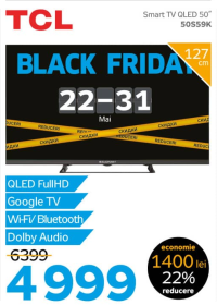 TCL Smart TV QLED 50" 50S59K