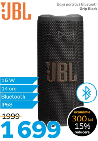 JBL Boxă portativă Bluetooth Grip Black
