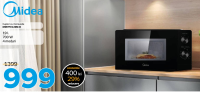 Midea Cuptor cu microunde MM7P012MZ-B 19 l 700 W 4 moduri