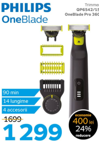 PHILIPS OneBlade Trimmer QP6542/15 OneBlade Pro 360