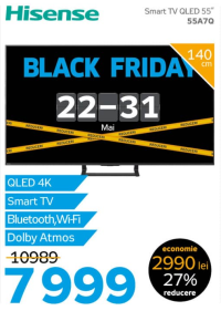 Hisense Smart TV QLED 55" 55A7Q