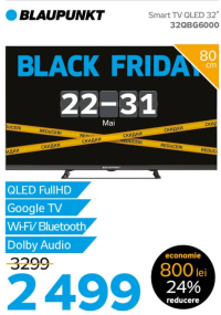 Blaupunkt Smart TV QLED 32" 32QBG6000
