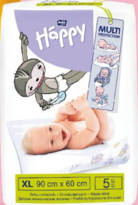 Bella Happy Cearceaf absorbant 90x60 cm 5 buc