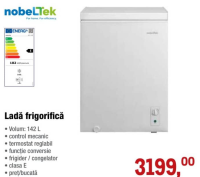 nobelTek Ladă frigorifică 142L